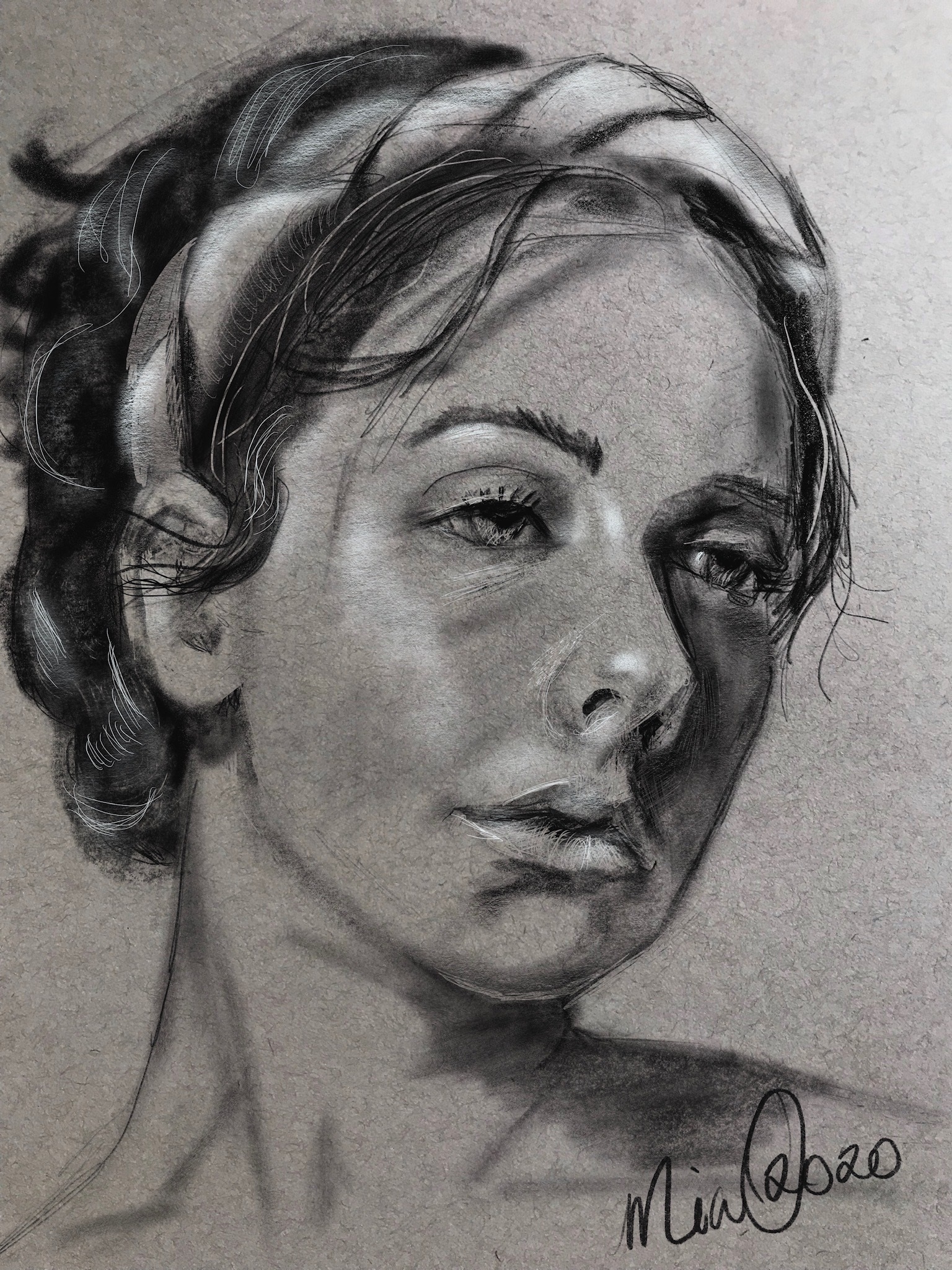 Young Woman with Headband